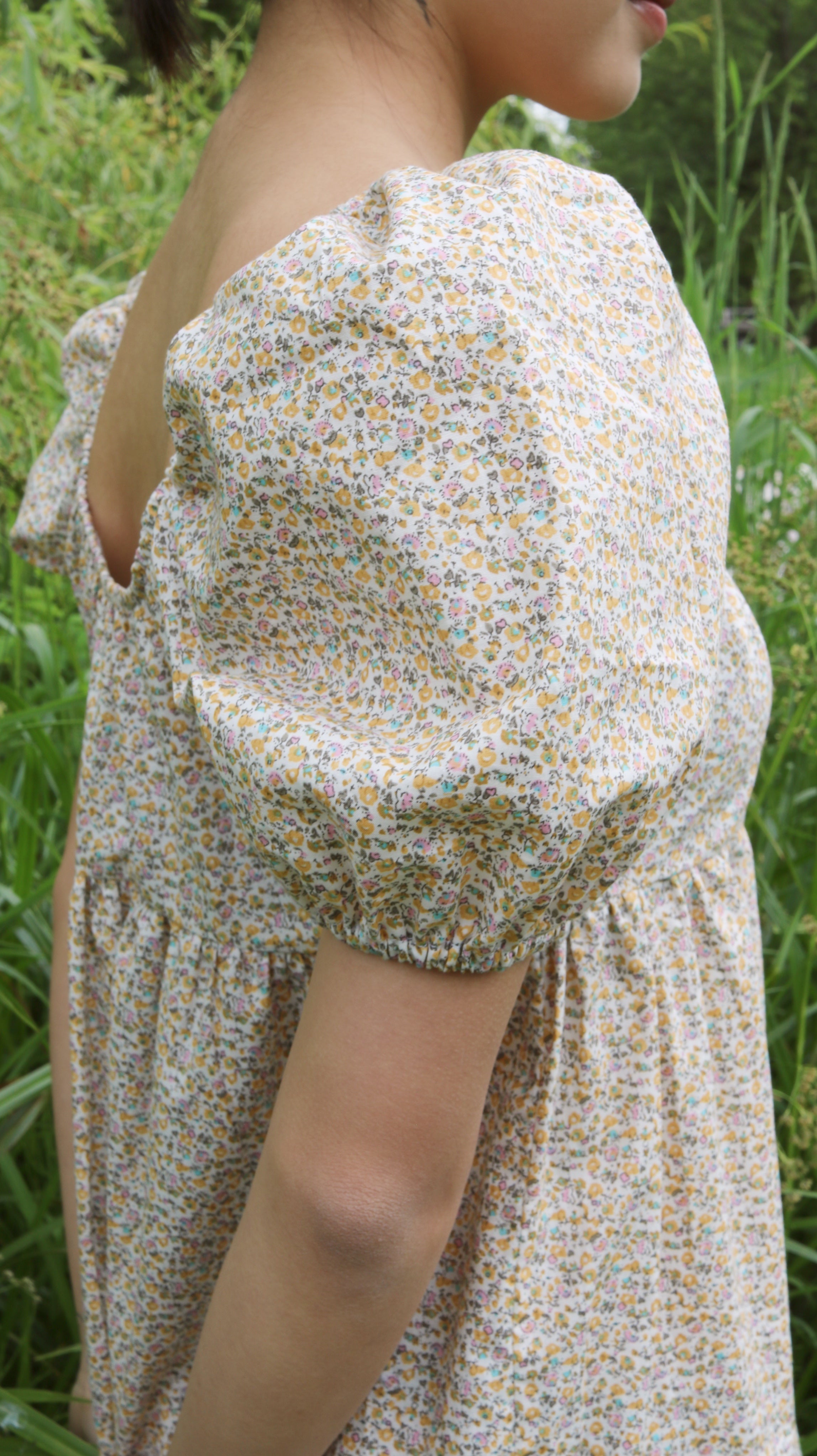 Cape Town Dress in Yellow Floral