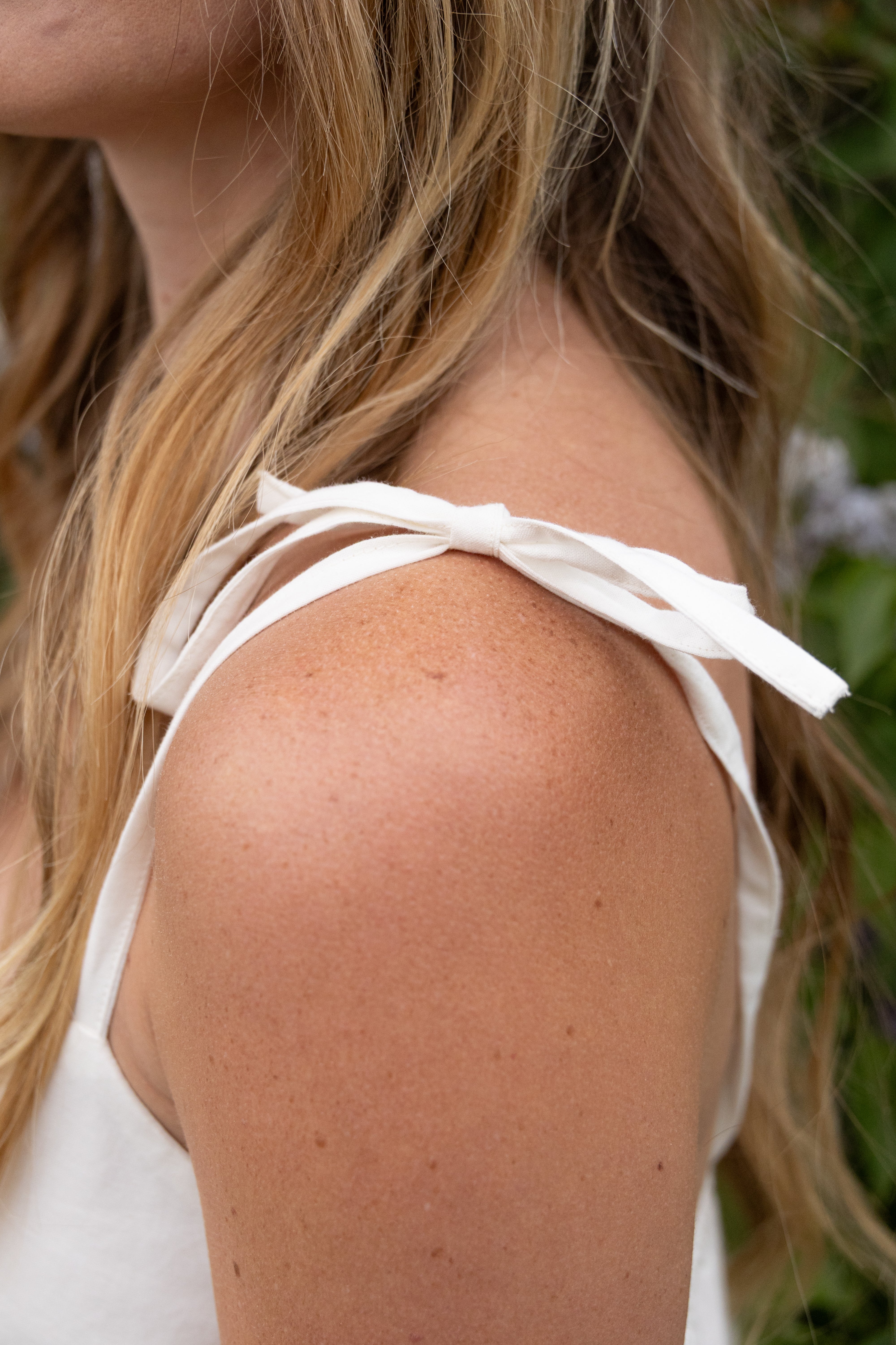 Bow-tie Dress in Organic Cotton