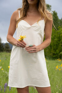 Bow-tie Dress in Organic Cotton