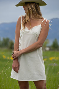 Bow-tie Dress in Organic Cotton