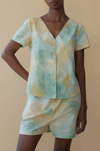 Kaya Blouse in Beach Glass