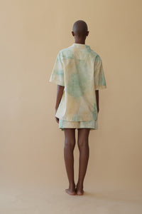 Oversized Button-Up in Beach Glass