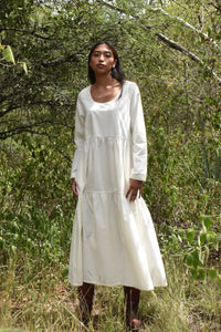 Jasmine Dress in White Organice Cotton
