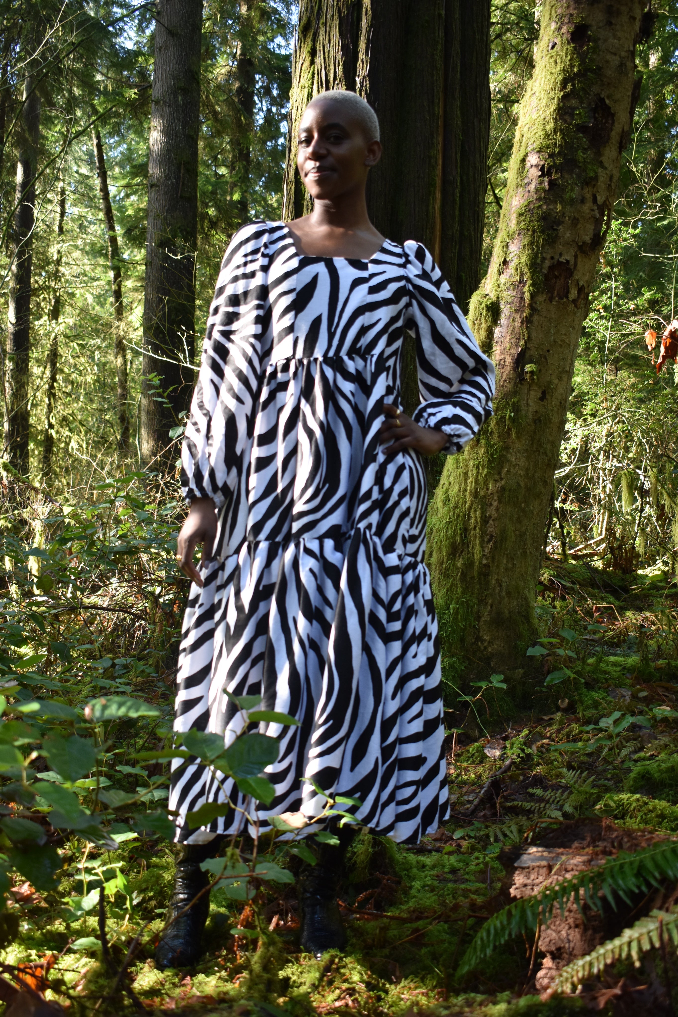 Michelle Dress in Zebra