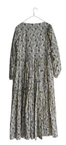 Michelle Dress in Cream & Navy Floral